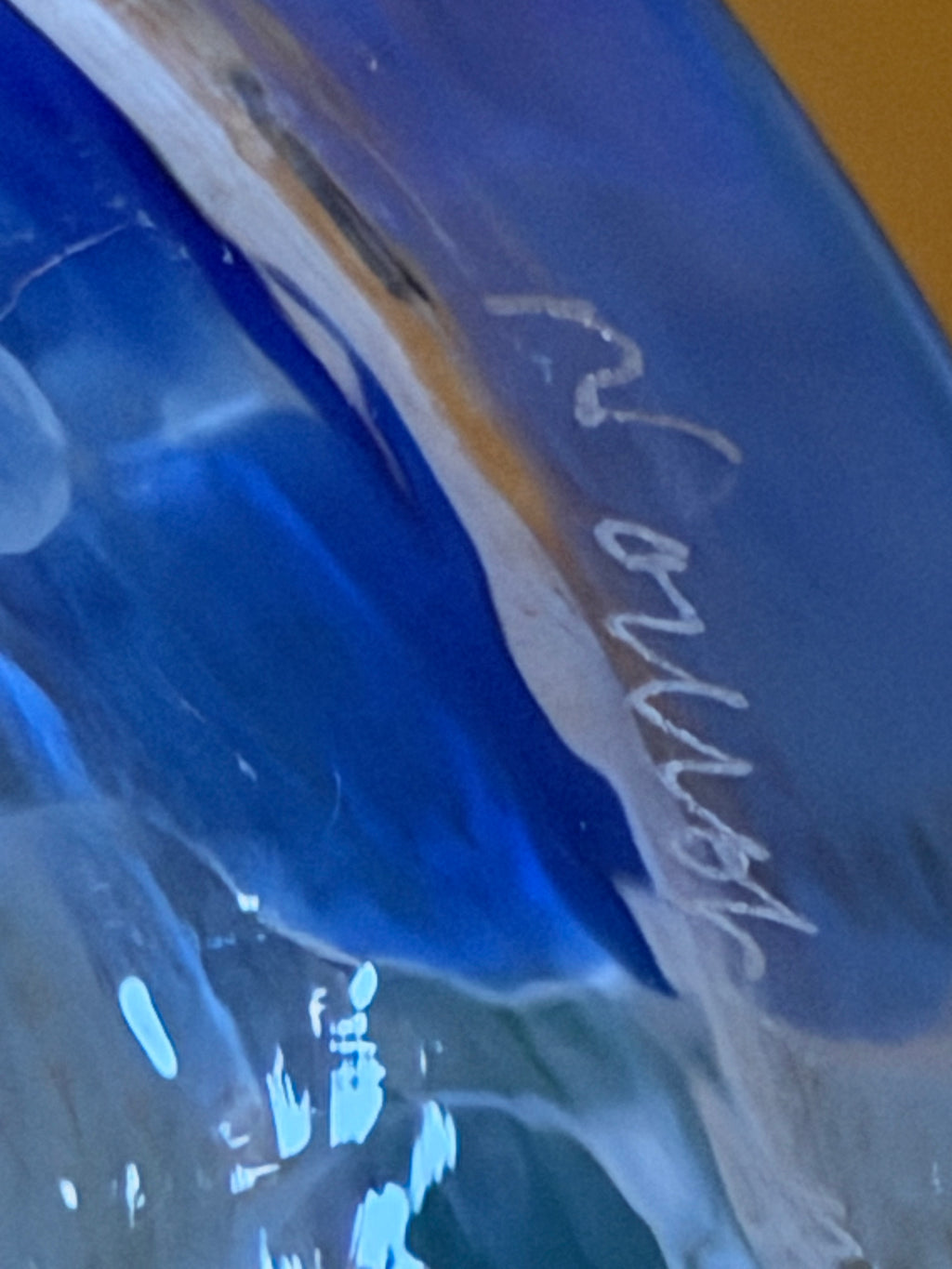 Vibrant handcrafted Italian vase