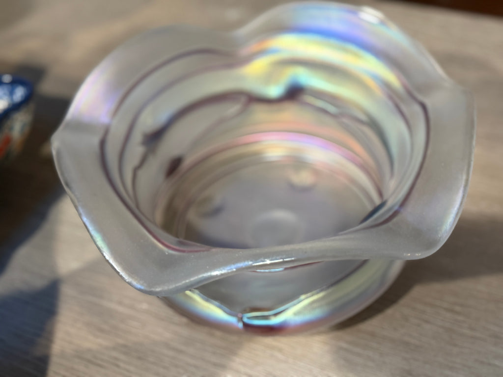 Freiherr Von POSCHINGER Art Nouveau Iridescent  Bowl