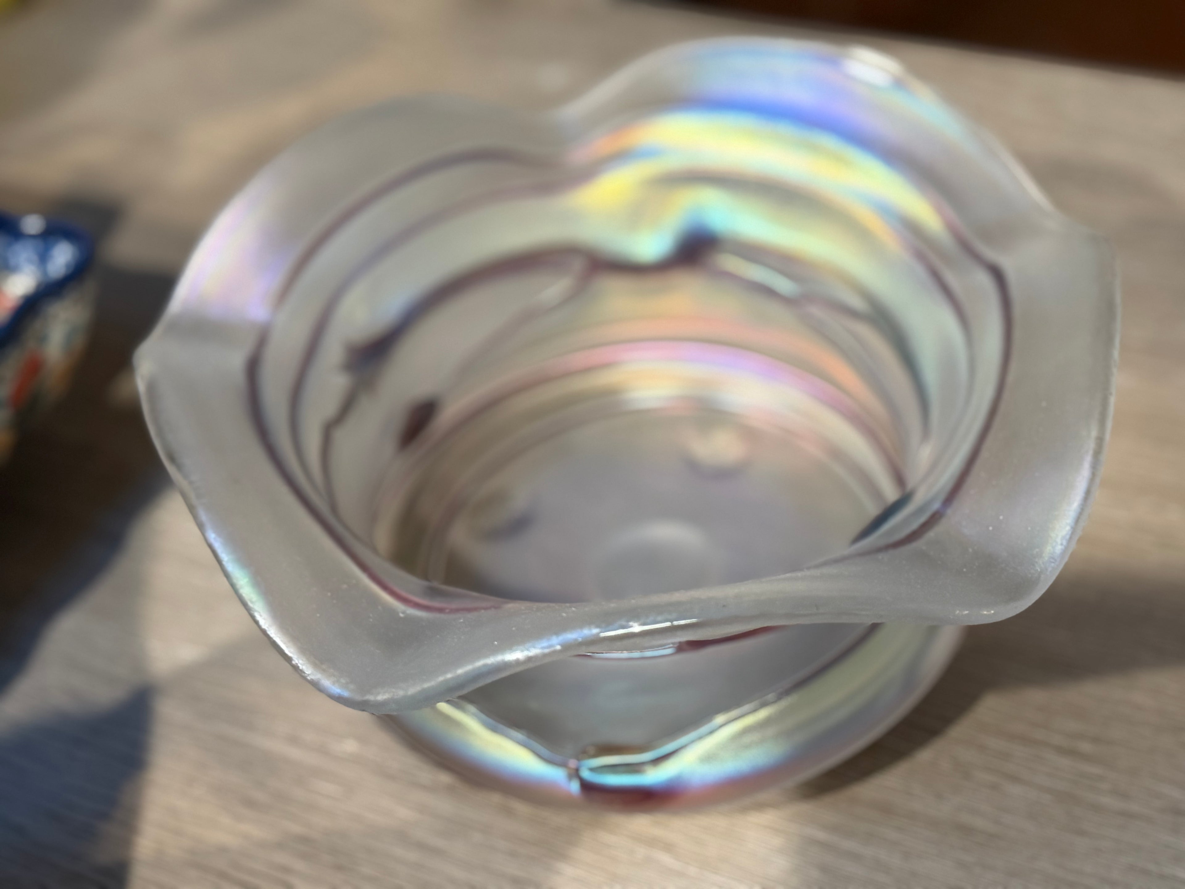 Freiherr Von POSCHINGER Art Nouveau Iridescent  Bowl