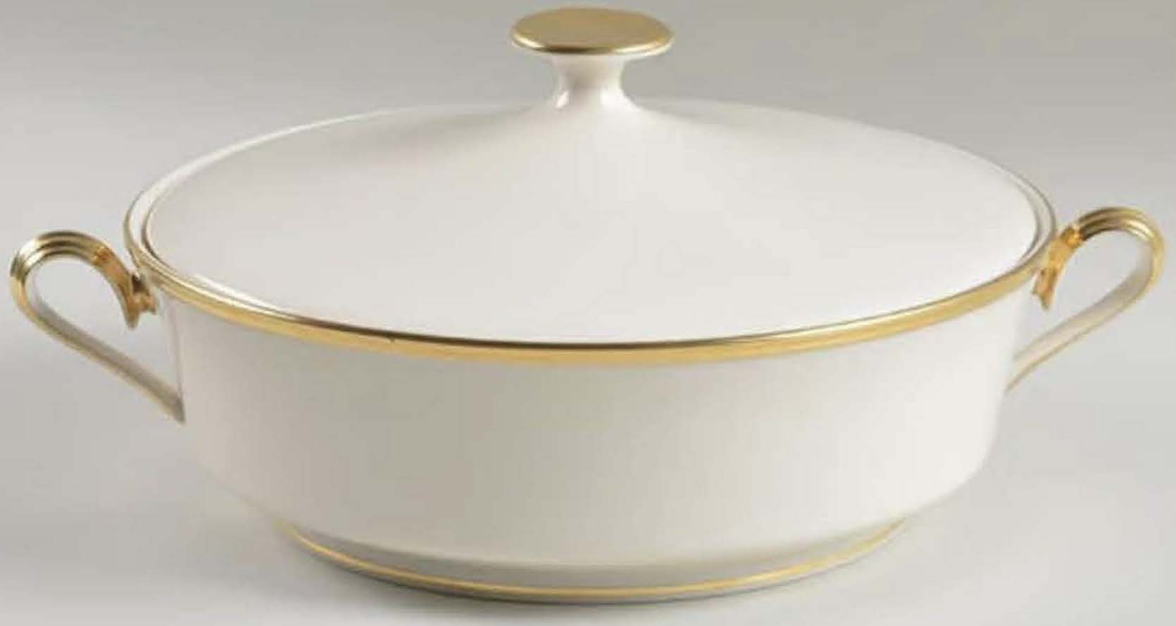 Lenox Round Covered Vegetable Serving Bowl Eternal