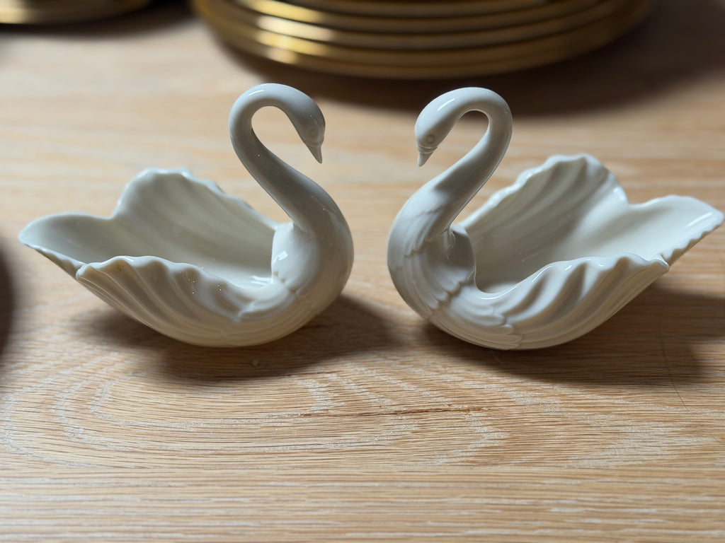 Lenox ivory Swan dishes